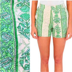 Roller Rabbit NWT Berrino High-Rise Sierra Botanical‎ Floral Print Shorts Small